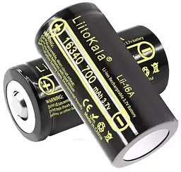 Акумулятор LiitoKala Lii-16A 16340 700mah (Чорний) - мініатюра 4