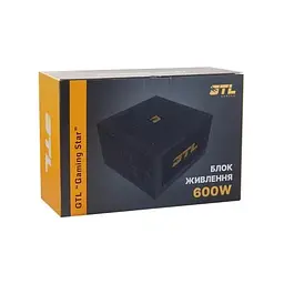Блок живлення 600 Вт, Gaming Star, Black, 120 мм GTL teh0028804 - мініатюра 5