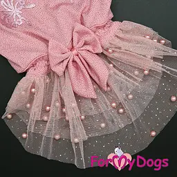 Сукня для собак "Метелики з блискітками" рожевий 16 For My Dogs zoo0005971 - мініатюра 2