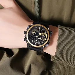 Наручний годинник чоловічий 2202PBKGD Black-Gold Skmei acs0030148 - мініатюра 6