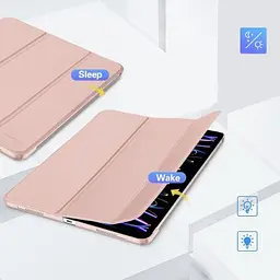 Чохол до планшета BeCover Tri Fold Hard Apple iPad Air 13" M2/M3 (2024/2025) Pink (711724) - мініатюра 3