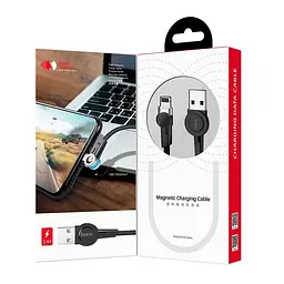 USB Cable Hoco S8 Magnetic Lightning Black 1m - мініатюра 8