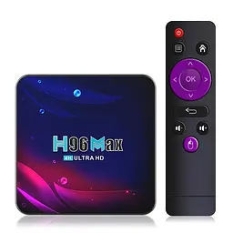 Смарт ТВ приставка H96 MAX V11 4/64 Гб Smart TV Box Android 11 - мініатюра 1