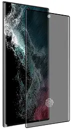 Захисне скло DK для Samsung Galaxy S23 Ultra S918 3D Антишпигун Full Glue 020982 black - мініатюра 2