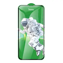 Захисне скло Hoco Guardian shield series full-screen 5D large arc tempered glass set for iP12 Pro Max (G16) Black - мініатюра 2