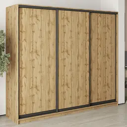 Шафа-купе тридверна MebelStar Уні BG 3ДСП 240x45x210 см Дуб тахо (MBS-7960)