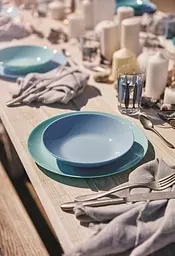 Тарілка десертна Luminarc Diwali Light Turquoise кругла бірюзова 19 см (P2613) - мініатюра 5