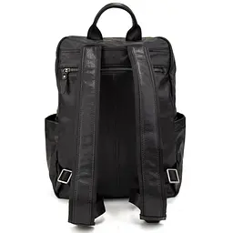 Чоловічий шкіряний рюкзак чорний Tiding Bag 2086A чорний - мініатюра 6