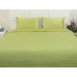 Покривало Руно двостороннє декоративне Velour Green banana зигзаг 150х220 см - мініатюра 8