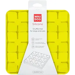 Килимок для пошуку корму Waudog Silicone 205х205х17 мм жовтий