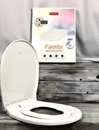 Сидіння для унітазу з мікроліфтом NKP Family 0348 Soft Close+Quick Release - мініатюра 3