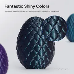 Філамент для 3D-принтерів Elegoo PLA Glitter 1kg Galaxy Black (50.203.0110) - мініатюра 4