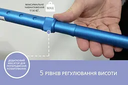 Тростина алюмінієва складна телескопічна Doctor Life 11874/F/SZ-BLU синій (11874/F/SZ-BLU-2447) - мініатюра 7