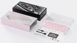 Клавіатура GravaStar Mercury K1 80keys Kailh Cheery Pink EN/UKR Sakura Pink (GS_K1_P_PNK) - мініатюра 13