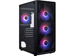 Корпус 1stPlayer FD3-M-BK-4F7 Black