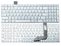 Клавіатура для ASUS X542, X542BA, X542B, X542U, X542UR, X542UQR, X542UN, X542UF, X542UA, K542, K542B (RU White без рамки).