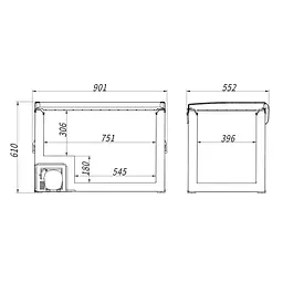 Компресорний автохолодильник Alpicool BD135 (LG Compressor) (135 літрів) - мініатюра 7