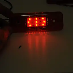 Габарит LED прямокутний 115х40 мм/12/24V/9 діодів Червоний 4 шт. (MRT 60 K 062) - мініатюра 2