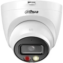 IP камера Dahua DH-IPC-HDW2249T-S-IL (2.8мм), White, 2Мп, 1/2.8", 1920х1080, f=2.8 мм, ІЧ підсвічування + LED до 30 м, LAN с PoE, IP67, Micro SD, день/ніч - мініатюра 2