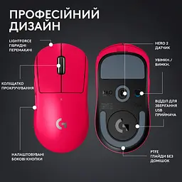 Миша Logitech G PRO X Superlight 2 Lightspeed Wireless Magenta (910-006797) [102868] - мініатюра 10
