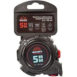 Рулетка Vitals Professional з нейлоновим покриттям автостоп 5 м х 25 мм (181736) - мініатюра 3