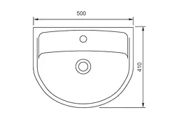Раковина Kolo Status 50x41 2321500UA, Білий - мініатюра 2