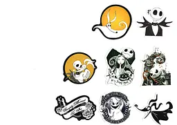 Стікерпак Набір наліпок Кошмар перед Різдвом The Nightmare Before Christmas 100 штук - мініатюра 8
