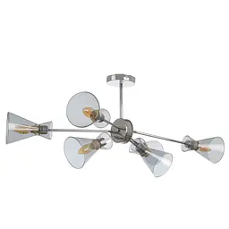 Люстра стельова Brille в спальню E14 40W CH (LK-670C/6)