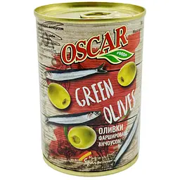 Оливки Oscar фаршировані анчоусом 280 г