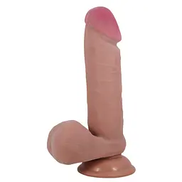 Фалоімітатор на присосці BAILE Sliding Skin 8.1 Flesh, TPR Baile BW-008017LP 102658 - мініатюра 3