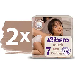 Набір підгузки Libero Touch 7 (16-26 кг) 50 шт. - мініатюра 2
