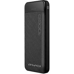 Портативний зарядний пристрій Awei P37K-10000 mAh з індикатором заряду Чорний