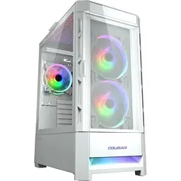 Корпус Cougar Duoface RGB білий, без БЖ, EATX / ATX / Micro ATX / Mini ITX, USB 3.0 x2, USB 2.0 x1, RGB підсвічування, 2x140 ARGB,