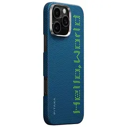 Карбоновий чохол, що світиться Pitaka x Aries Tactile Woven Case Hello World для iPhone 16 Pro (KI1602HWT) - мініатюра 2