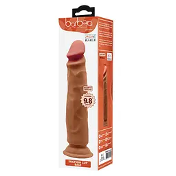 Фалоімітатор Baile Barbara Soft Skin 9.8", 25 см (коричневий) - мініатюра 11