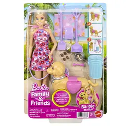 Ігровий набір Barbie Family and friends Прогулянка з песиком (JJB46) - мініатюра 9