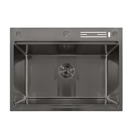 Кухонна мийка Mixxus MH7050-SK Nano-Black MX1944, Графит