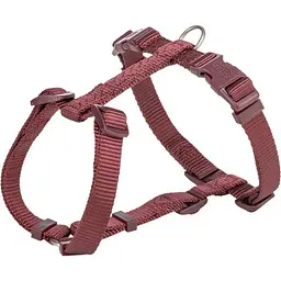 Шлея Trixie Premium H-harness для собак S-M 42-60 см 15 мм бордовий