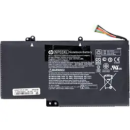 Акумулятор для ноутбуків HP Envy 15-U010DX (NP03XL) 11.4V 3720mAh