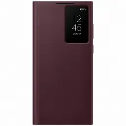 Чохол-книжка Samsung Smart Clear View Cover для Samsung Galaxy S22 Ultra SM-S908 Burgundy (EF-ZS908CEEGRU) - мініатюра 1