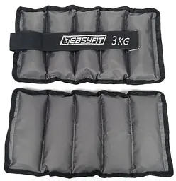 Обтяжувачі для ніг та рук з металом EasyFit Metal 3 кг (пара) - мініатюра 2