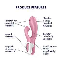 Вібратор-кролик надувний Satisfyer Air Pump Bunny 2 Satisfyer IG038575; SO8412 95408 - мініатюра 3