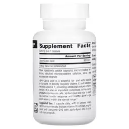 Антиоксидант Source Naturals Альфа-ліпоєва кислота, 300 мг, Alpha Lipoic Acid, 60 капсул (SNS-01764) - миниатюра 2