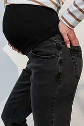 Джинси для вагітних Mom Fit для майбутніх мам XL (50) Ivonne Essential Юла Мама чорно-сірий - мініатюра 9