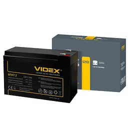 Акумулятор свинцево-кислотний Videx 6FM7.2 12V 7.2Ah color box1 (6FM7.2 1CB)