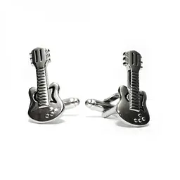 Запонки Гітара Сріблясті Handmade acs0005790 - мініатюра 2