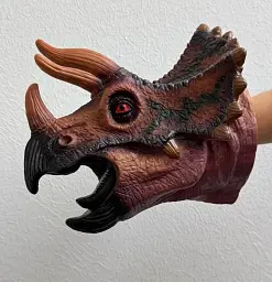 Іграшка-рукавичка Dino Toys Трицератопс великий - мініатюра 4