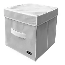 Короб  ORGANIZE  з кришкою 30*30*30 см (білий) - мініатюра 4