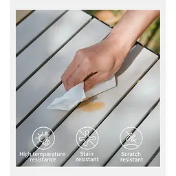 Складний стіл Naturehike Simple Star T01 CNK2550JJ018, 89х60 см, алюміній, бежевий - мініатюра 4