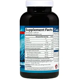 Жир з печінки тріски Carlson Cod Liver Oil 1000 мг 250 капс - мініатюра 2
